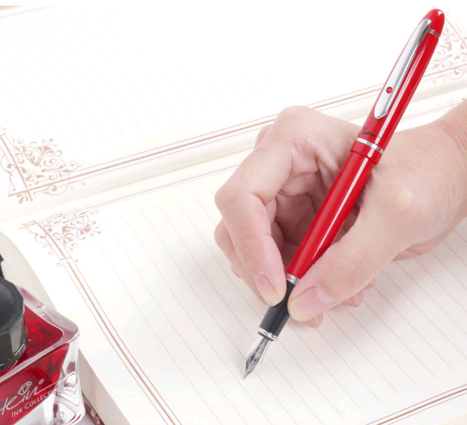 Bút máy Picasso 608 đỏ Bút máy Picasso 608 đỏ